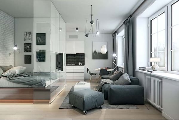 thiết kế không gian cho căn hộ nhỏ