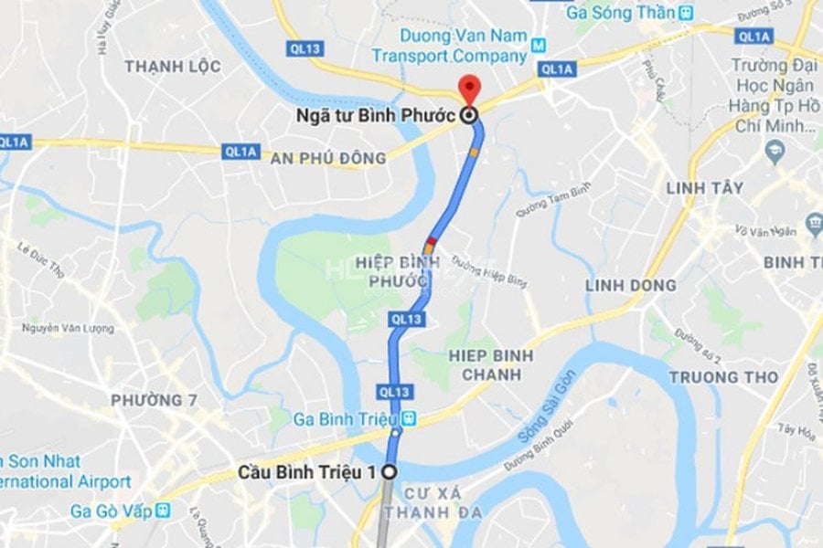 Quốc lộ 13 đoạn qua địa phận tỉnh Bình Phước