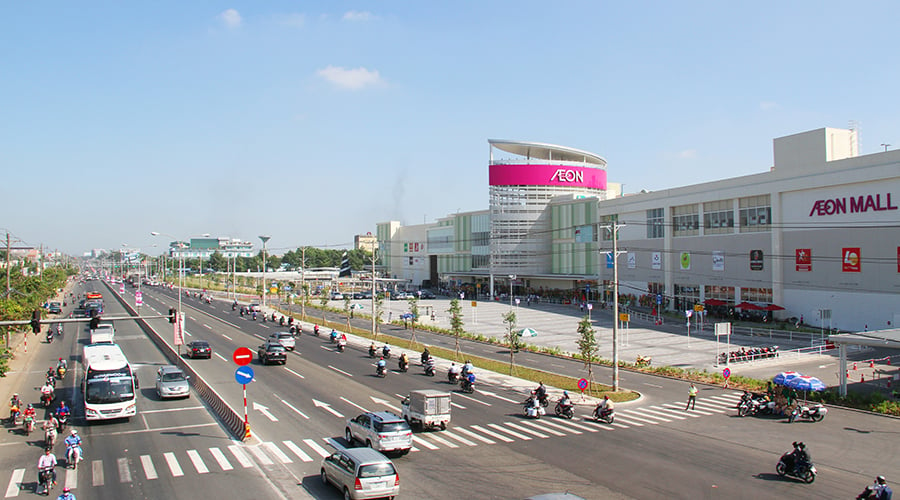 Siêu thị Aeon Mall gần ngay dự án