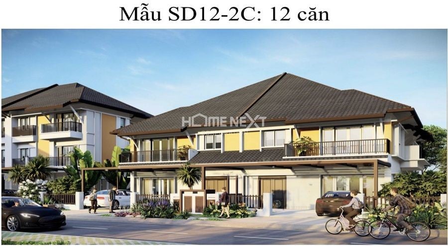 Mẫu SD12-2C có tất cả 12 căn Mẫu SD12-2C có tất cả 12 căn