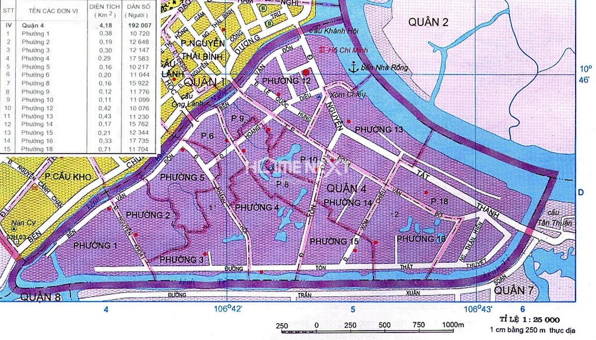 Bản đồ Quận 4 TP.HCM mới nhất năm 2024 đã cập nhật thông tin đầy đủ và chính xác nhất về bất động sản, giao thông và cơ sở hạ tầng. Việc cập nhật bản đồ này giúp giới đầu tư và cư dân địa phương tiếp cận thông tin về Quận 4 một cách nhanh chóng và dễ dàng.