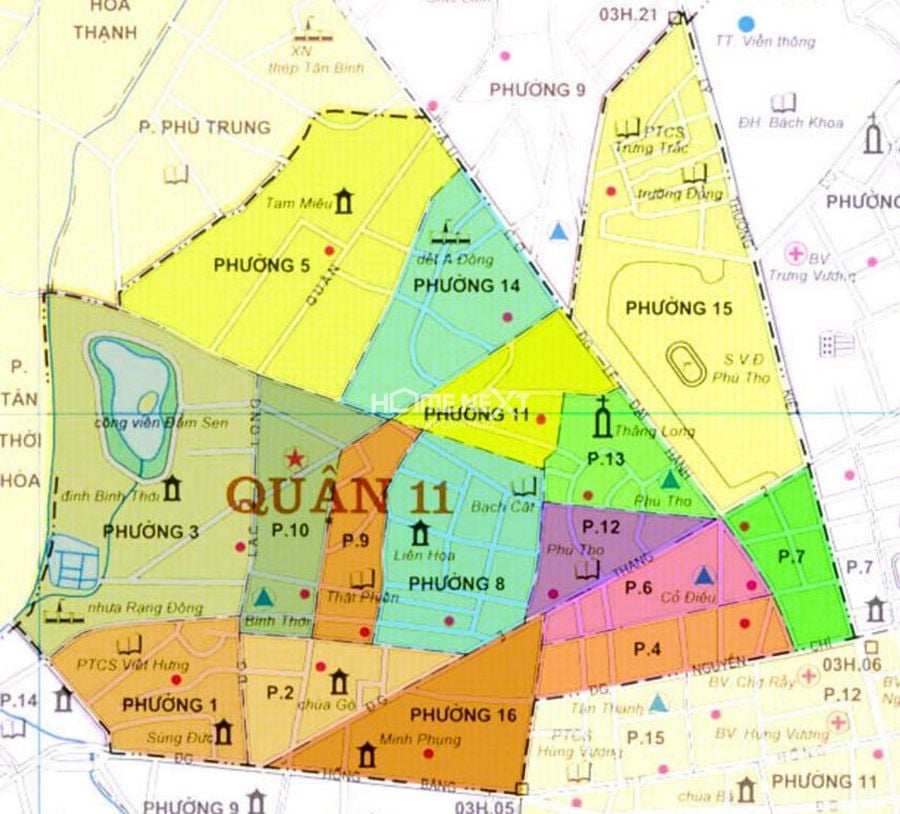 bản đồ q11 tphcm