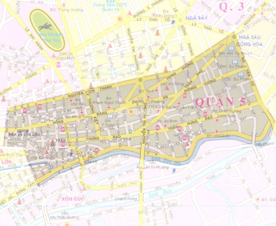 Bản đồ hành chính Quận 5