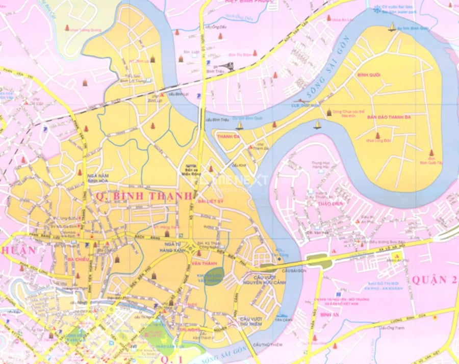 Bản đồ Quận Bình Thạnh TPHCM – Cập nhật mới nhất