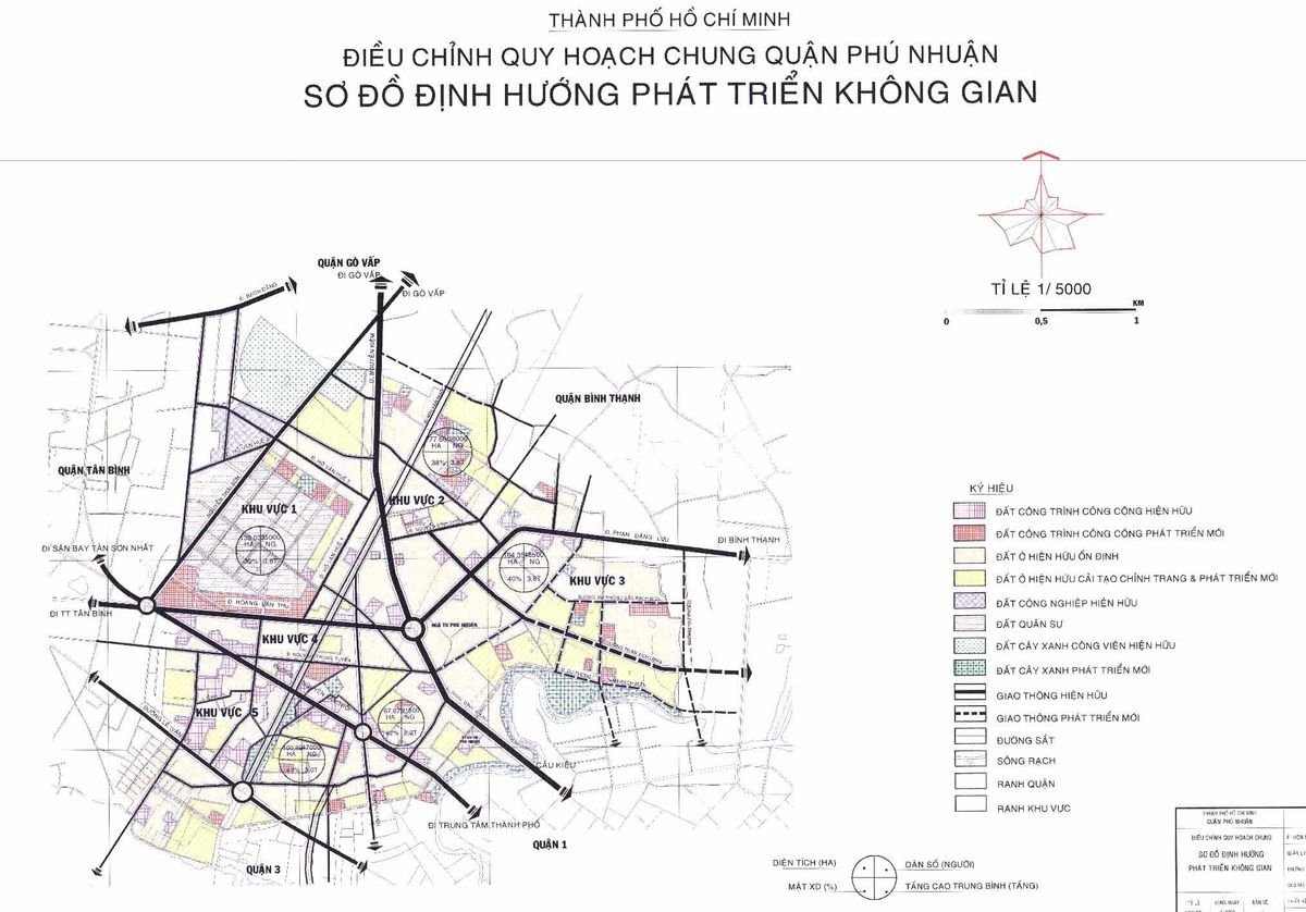 Bản đồ quy hoạch chung quận Phú Nhuận