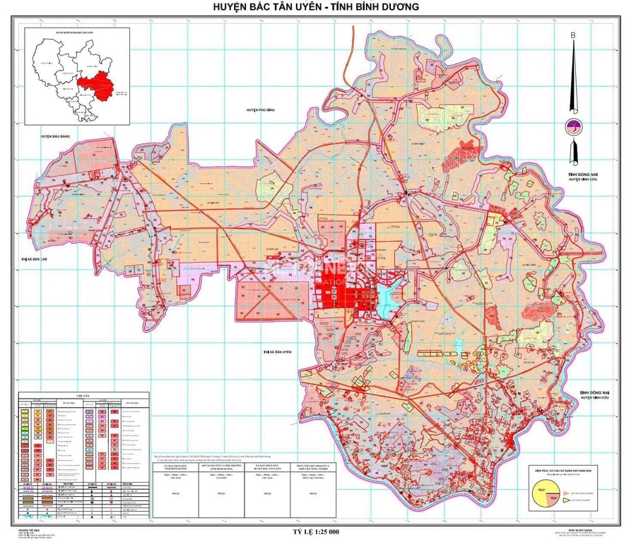 Hình ảnh bản đồ quy hoạch huyện Bắc Tân Uyên Bình Dương