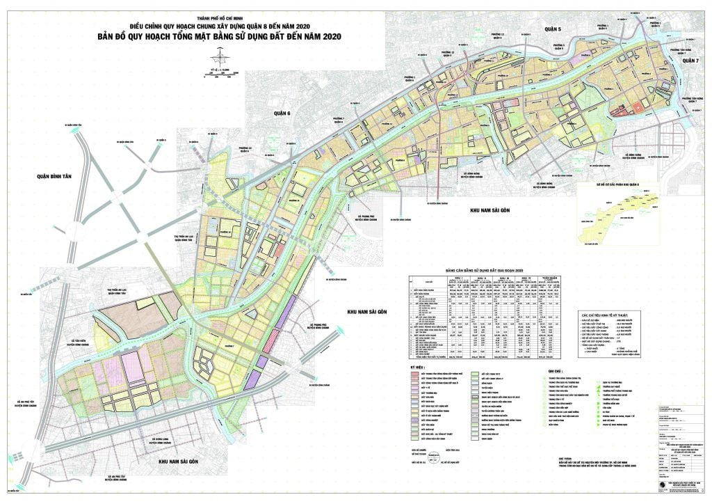 Bản đồ quy hoạch Quận 8 TP.HCM