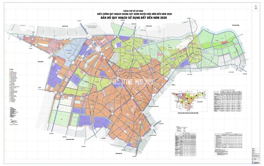 Bản đồ quy hoạch Huyện Hóc Môn Tp.HCM