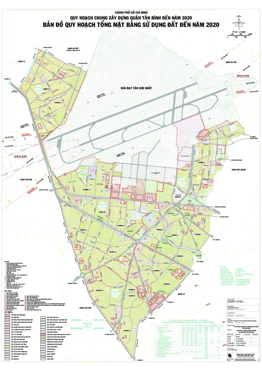 Bản đồ quy hoạch Quận Tân Bình TP.HCM