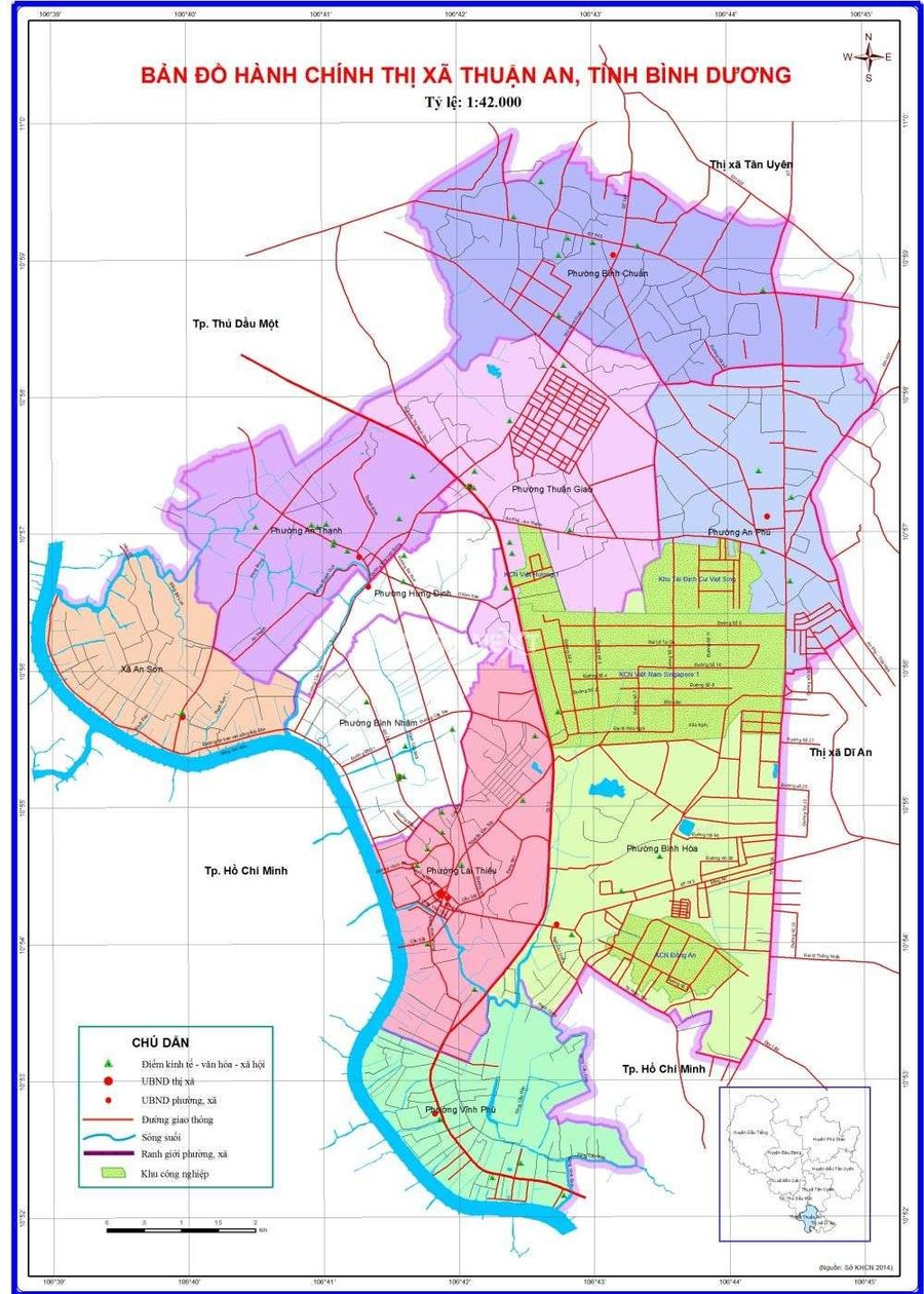 hình ảnh bản đồ chi tiết hành chính thành phố thuận an