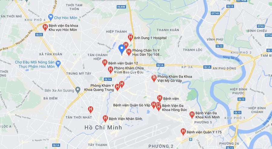 Bản đồ quận 12 tphcm cập nhật mới nhất