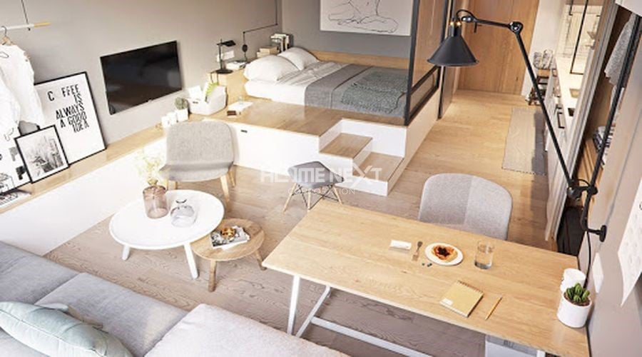 Việc bố trí nội thất đóng vai trò quan trọng trong thiết kế căn hộ 30m²