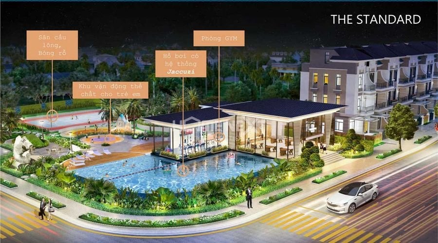 Bố trí tiện ích nội khu The Standard Bình Dương Bố trí tiện ích nội khu The Standard Bình Dương