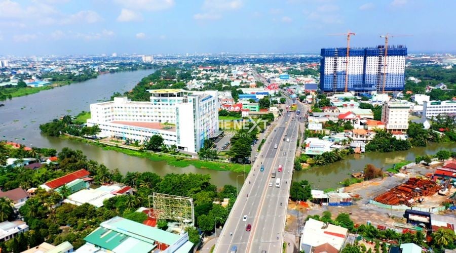 Cầu Vĩnh Bình nối giữa Quận Thủ Đức (TP.HCM) và TP. Thuận An, tỉnh Bình Dương