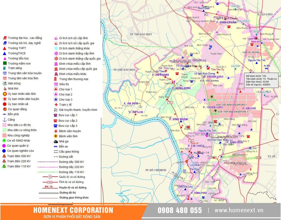 Với sự phát triển chóng mặt trong nhiều năm qua, Thị xã Thuận An đã cập nhật bản đồ mới nhất với những thông tin chi tiết, đáng tin cậy nhất. Nếu bạn muốn khám phá bất kì góc nào trong thị xã này, hãy tìm kiếm bản đồ mới nhất của Thuận An.