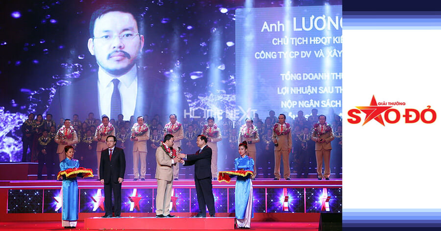 chủ tịch HĐQT của Tập Đoàn Đất Xanh vinh danh trong giải thưởng Sao Đỏ năm 2014