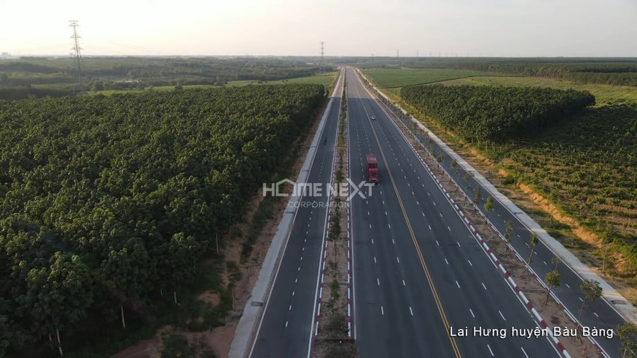 Tuyến đường Mỹ Phước - Tận Vạn đoạn Lai Hưng huyện Bàu Bàng