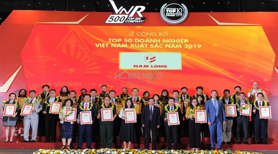 Nam Long nhận giải Top 50 Doanh nghiệp Việt Nam xuất sắc năm 2019