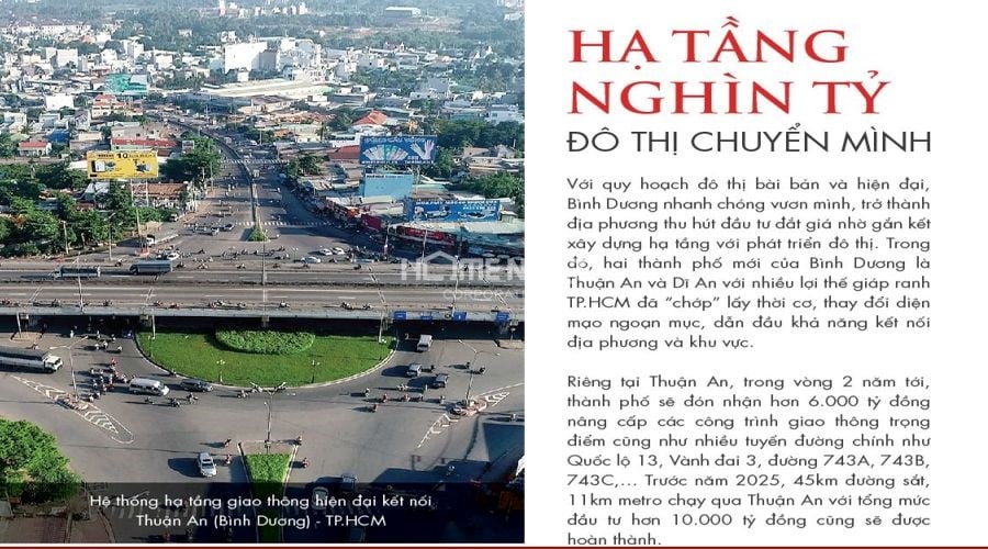 Hạ tầng giao thông Bình Dương phát triển đồng bộ