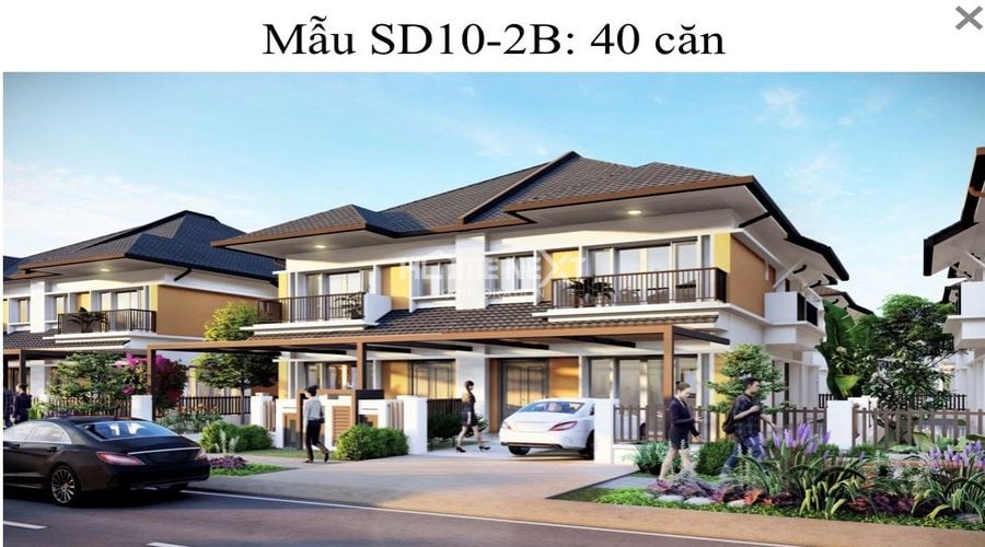 Mẫu SD10-2B có tất cả 40 căn Mẫu SD10-2B có tất cả 40 căn