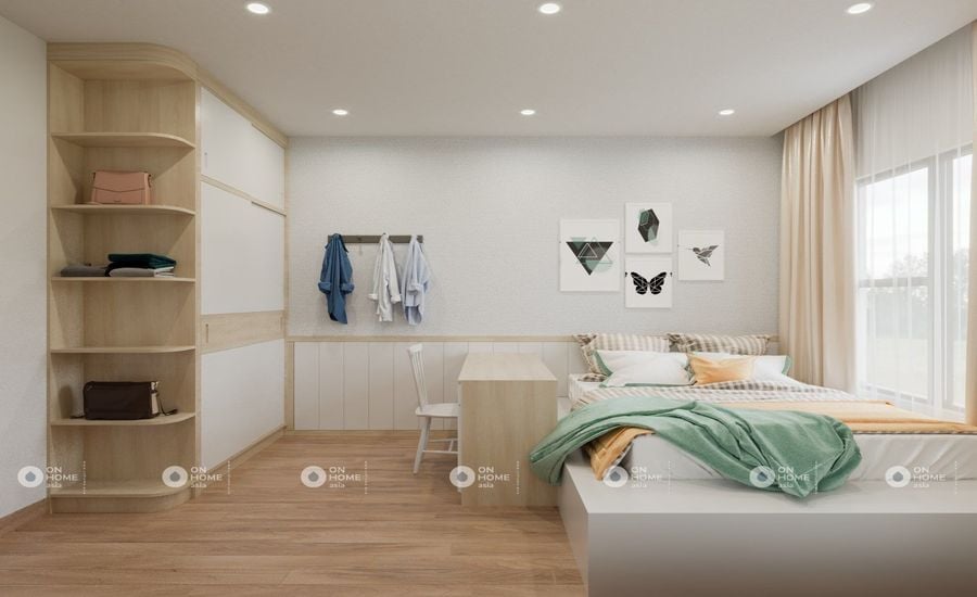 Thiết kế căn hộ 1 phòng ngủ Sora Garndens 2 (Ảnh: OnHome Asia)