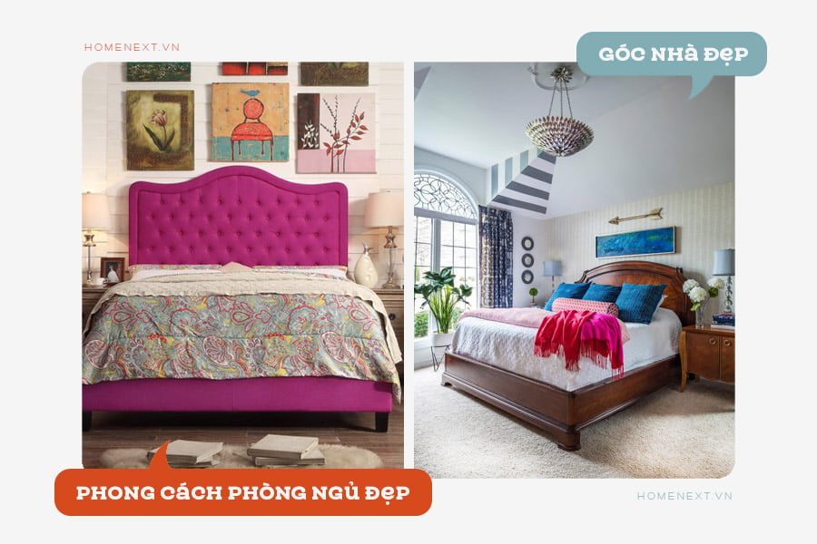 Phòng ngủ đẹp mang phong cách Chiết Trung (Eclectic)