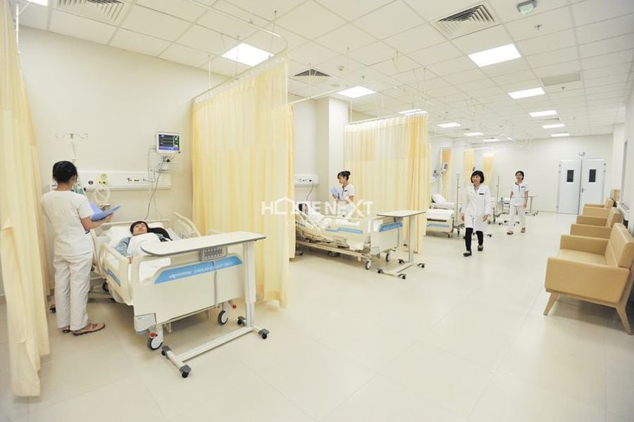 Phòng y tế được trang bị hiện đại