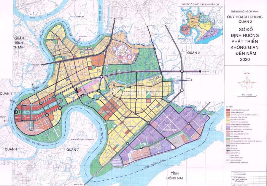 Bản đồ quy hoạch chung quận 2