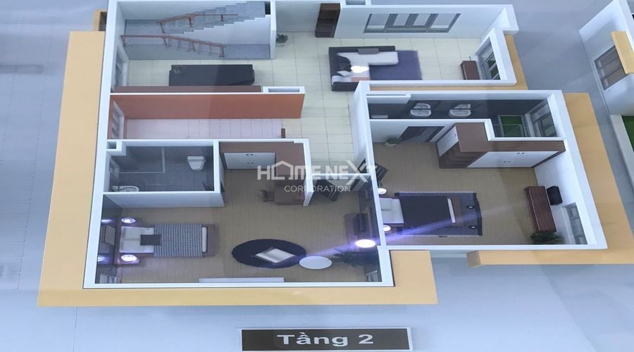 Sa bàn bố trí tầng 2 dự án Sa bàn bố trí tầng 2 dự án