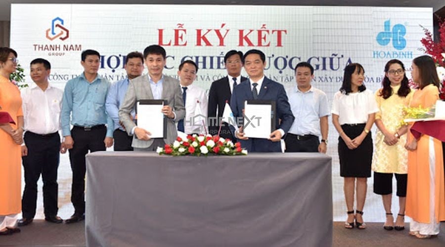 Lễ ký kết hợp tác chiến lược giữa Thành Nam Group và Hòa Bình