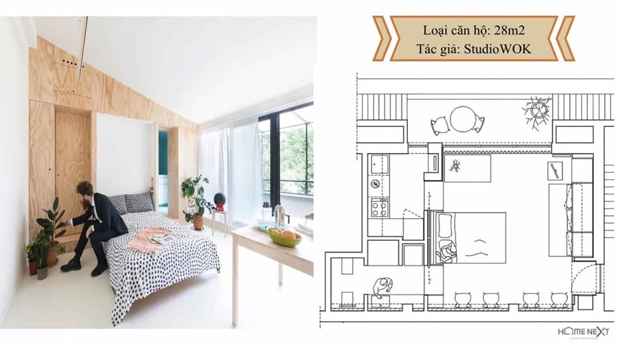 Thiết kế căn hộ nhỏ: Đừng bỏ lỡ cơ hội để tham quan căn hộ nhỏ với thiết kế độc đáo và tinh tế này. Với những ý tưởng sáng tạo và sự chăm sóc tỉ mỉ đến từng chi tiết, căn hộ nhỏ này chắc chắn sẽ khiến bạn vô cùng ấn tượng.