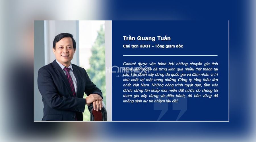 Chủ tịch HĐQT - Tổng giám đốc công ty Central