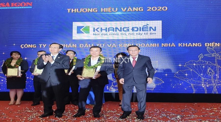 Khang Điền được vinh danh ở hai hạng mục Thương hiệu Việt và Thương hiệu Vàng năm 2020