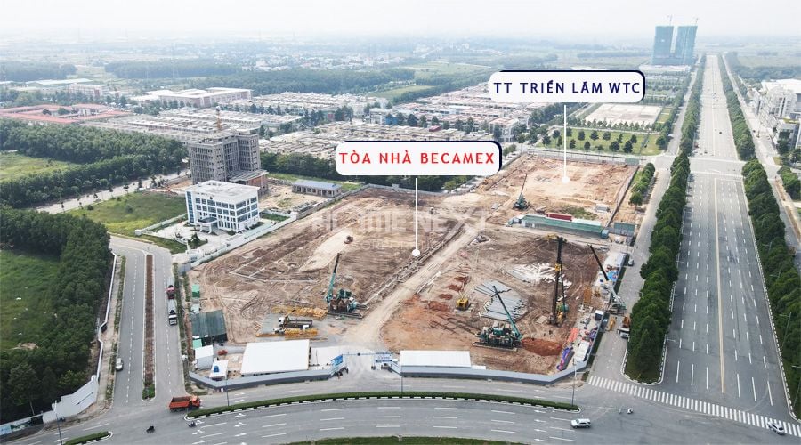 Cận cảnh khu đất xây tòa nhà Becamex thành phố mới