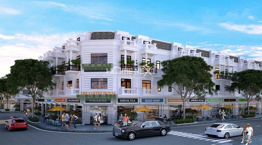 Các căn shophouse tại The Standard sẽ nhanh chóng trở thành khu thương mại sầm uất