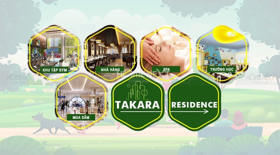 Tiện ích dịch vụ Takara Residence hữu ích đáp ứng nhu cầu sinh hoạt hàng ngày