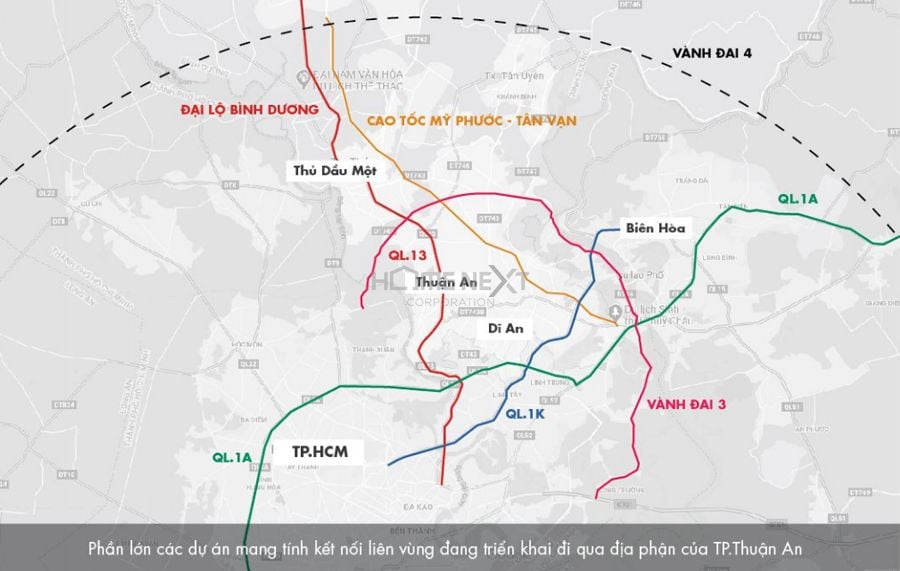 Thuận An với nhiều lợi thế về vị trí, khả năng liên kết vùng của khu vực này rất lớn